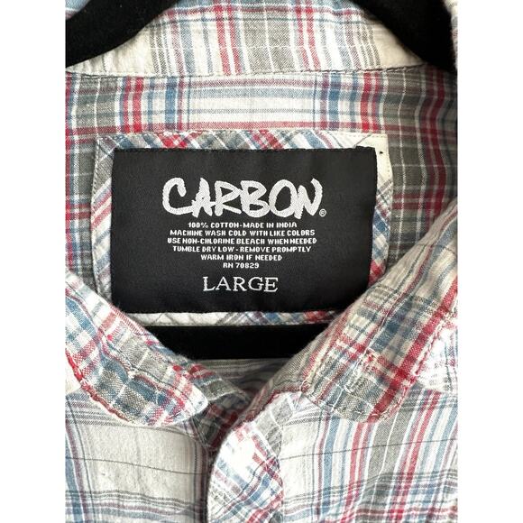 Carbon Long Sleeve Button Up Size Large - Picture 4 of 4